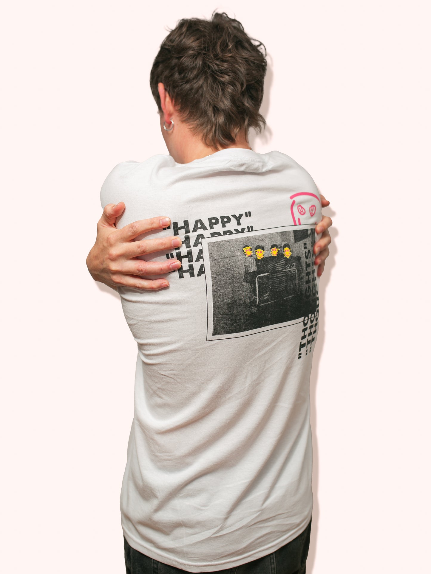 "Pic Day" Oversize Tee - White