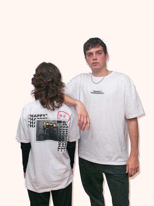 "Pic Day" Oversize Tee - White