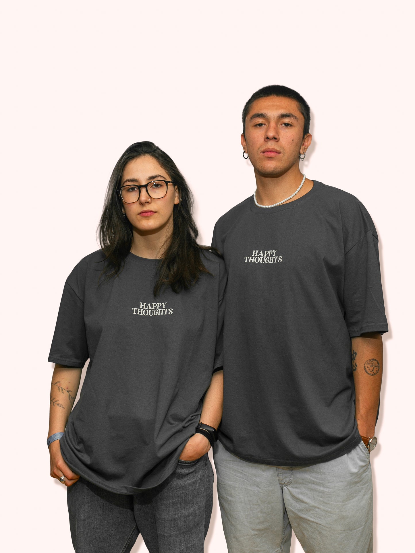 "Question" Oversize Tee - Dark Gray