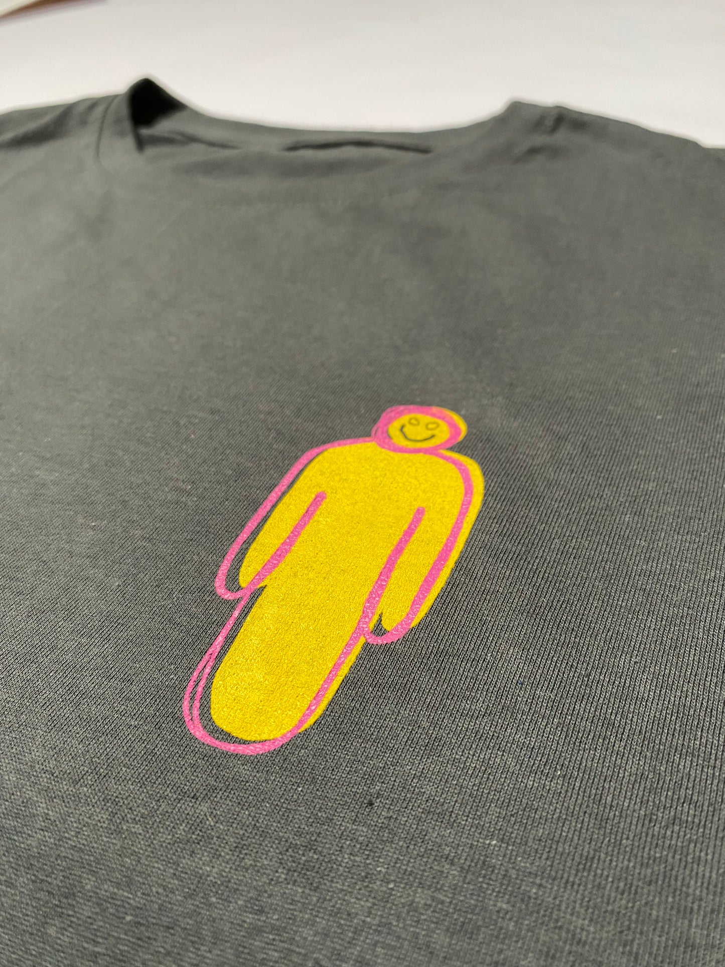 "My Happiness" Oversize Tee - Dark Gray