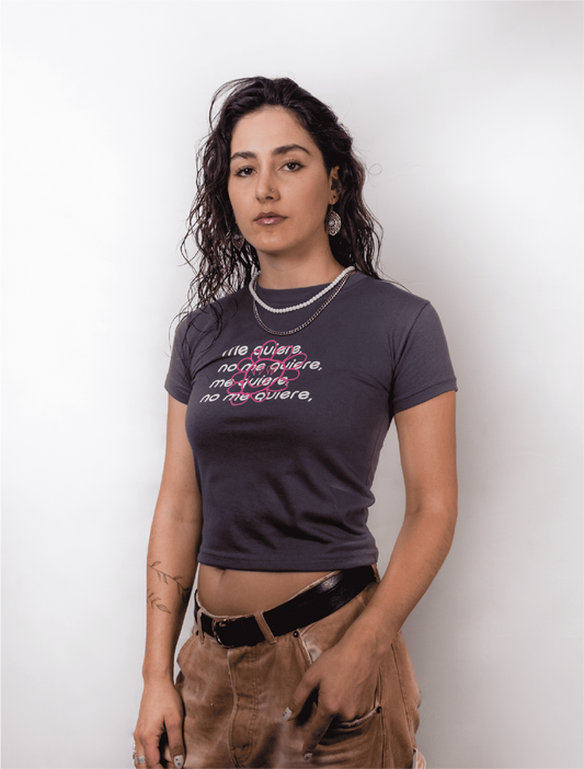 Baby Tee "me quieres¿"
