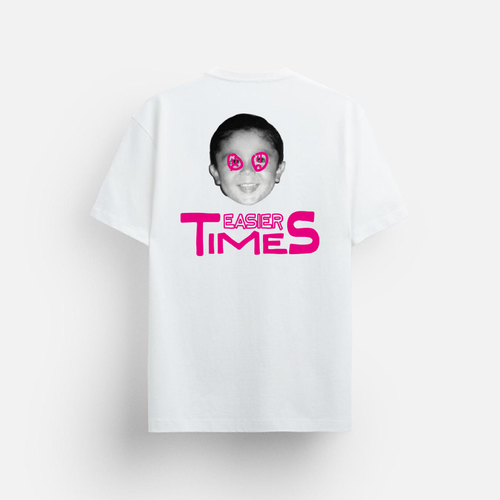 "Easier TimeS" Oversize Tee - White.